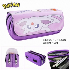 Pokemon Espeon Multifunctional Cartoon Zipper Anime Pencil Bag