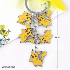5PCS/SET Pokemon Anime Keychain