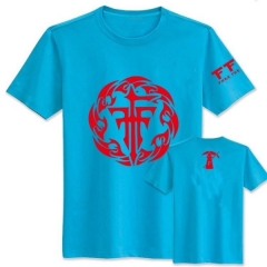 FFF Blue Short Sleeve Anime T shirts