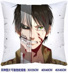 Attack on Titan Anime Pillow 45*45CM （two-sided）