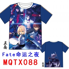 Fate Stay Night Cartoon Pattern Anime Tshirts