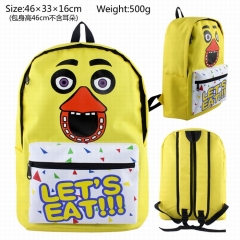 Five Nights at Freddy's Yellow Cartoon Bag Canvas Stereoscopic Anime Backpack
