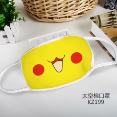 Pokemon Cute Pattern Color Printing Space Cotton Material Anime Mask
