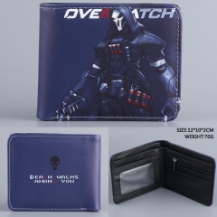 Overwatch Reaper PU Folding Purse Anime Wallet