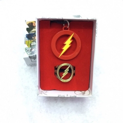 The Flash Wholesale Jewelry Hollow Ring And Anime Necklace