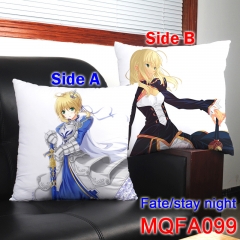 Cool Style Fate Stay Night Square 45*45CM Pillow Wholesale Two Sides Hot New Arrivals Anime Pillow