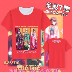 Saekano: How to Raise a Boring Girlfriend Color Printing Anime T shirt
