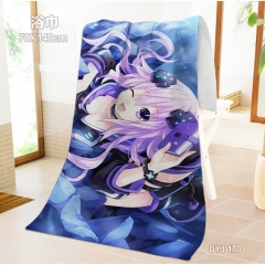 Choujigen Game Neptune One Side Pattern Anime Bath Towel