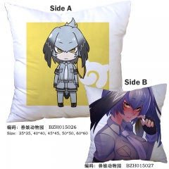 Kemono Friends Japanese Cartoon Cute Style Print Two Sides Comfortable Good Quality Anime Pillow 45*45CM