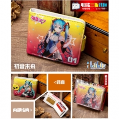 Hatsune Miku High Quality PU Purse Short Button Wallet
