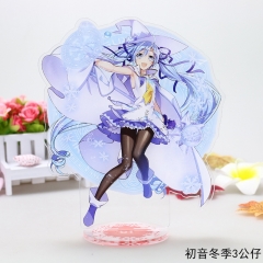 Hatsune Miku Winter Clothing Cartoon Cute Figure Model Anime Standing Plates Acrylic Figure Design 3