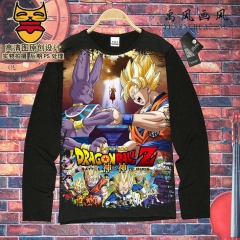 Dragon Ball Z QMilch Unisex Costume Long Sleeves Cartoon Anime T shirt ( S-XXXL )