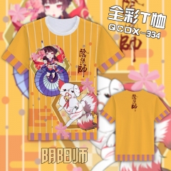 Shonen Omnyouji Colorful Short Sleeves Costume Anime Tshirt