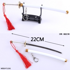 One Piece Zoro White Color Cosplay Wholesale Sword Japanese Anime Weapon 22CM