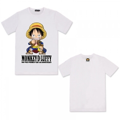 Popular One Piece Anime Cotton Luffy  Cartoon Tshirts (M L XL XXL)
