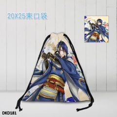 Touken Ranbu Online Silks and Satins Cartoon Backpack Anime Drawstring Bag