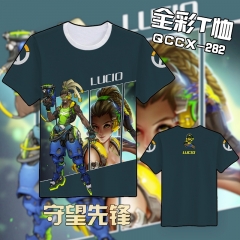 Overwatch Lucio Color Printing Anime Tshirt