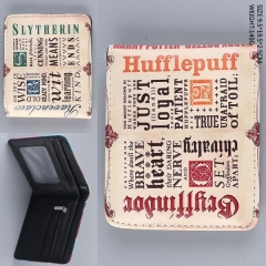 Popular Movie Harry Potter Hufflepuff Anime Logo PU Wallets
