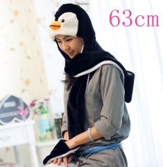 Penguin Animal Anime Plush Hat and Scarf