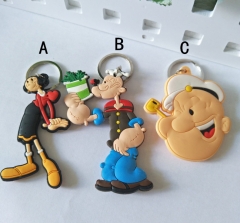 Popeye American Cartoon Pendant Anime Keychain