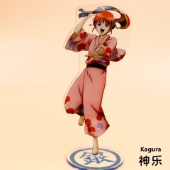 Gintama Kagura Cartoon Figure Model Japanese Anime Standing Plates Acrylic Figure