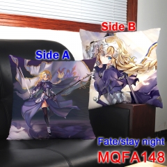 Colorful Japanese Cartoon Fate Stay Night Print Bolster Wholesale Soft Two Sides Fashion Cool Woman Anime Square Pillow 45*45CM