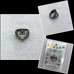 Kingdom Hearts Wholesale Jewelry Card Hollow Ring Anime Finger Ring