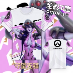 Custom T shirt Overwatch Color Printing Anime Tshirt