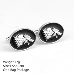Antique Silver Game of Thrones Cuff Button Wholesale High Quality Anime Cufflinks 10pcs/set