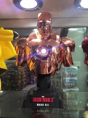 America Hero 1:4 Iron Man Rose Golden Bust Anime PVC Figure 23cm