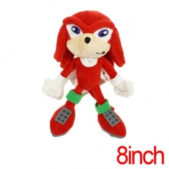 Sonic Knuckles the Echidna Hot Game Anime Stuffed Doll Cartoon Plush Toys Wholesale Gift