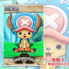Cute Japanese Cartoon One Piece Tony Tony Chopper New Arrival Products Anime Wholesale Popular Wallscrolls 60*90CM