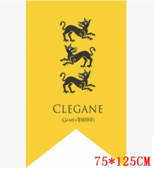 Game of Thrones CLEGANE 75*125CM Cosplay Yellow Background Anime Flag