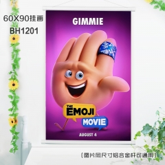 Emoji Movie Decoration Walls Anime Plastic Bar Wallscroll 60*90CM