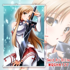Sword Art Online Cool Style Girl AsunaYuuki Fashion Popular Game Anime Wallscrolls 60*90CM