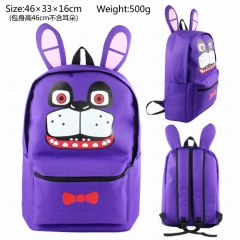 Five Nights at Freddy's Purple Cartoon Bag Canvas Stereoscopic Anime Backpack
