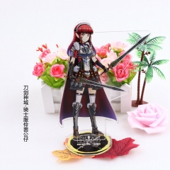 Sword Art Online Rain Knight Clothes Cartoon Figure Model Anime Standing Plates Acrylic Figure