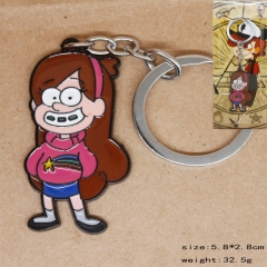 Gravity Falls Mabel Alloy Anime Keychain