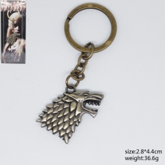 Game of Thrones Bronze Home Decoration Anime Keychain