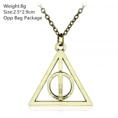 Harry Potter Triangle Wholesale Bronze Alloy Anime Necklace (10pcs/set)