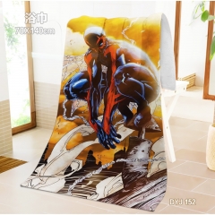 Marvel Spider Man Cosplay Movie One Side Pattern Anime Bath Towel