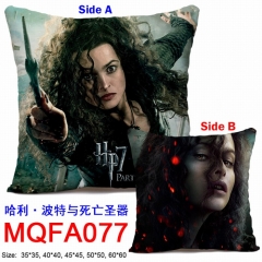 Harry Potter Bellatrix Lestrange Two Sides Chair Cushion Anime Pillow 45*45CM