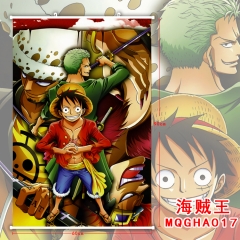 One Piece Monkey D. Luffy and Roronoa Zoro Cosplay Anime Wallscrolls 60*90CM