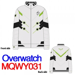 Overwatch Japanese Fashion Game Print Cosplay Warm Anime Long Sleeve Zipper Hoodie