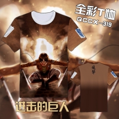 Attack on Titan Color Printing Anime Tshirt