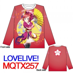 LoveLive Japanese Cartoon Cosplay Long Sleeve Comfortable Warm Anime T Shirt