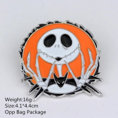 Beautiful Style The Nightmare Before Christmas Alloy Breastpin High Quality Anime Brooch 4.1*4.4CM 10pcs/set