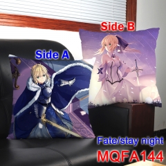 Popular Japanese Cartoon Fate Stay Night Soft Bolster Comfortable Fashion Print Two Sides Anime Holding Pillow 45*45CM