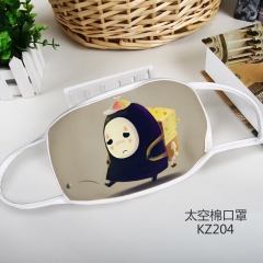 Spirited Away No Face Man Color Printing Space Cotton Material Anime Mask
