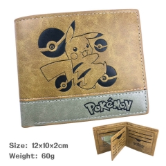 Japan Cartoon Pokemon Pikachu Anime Purse Cute Pattern Wallets